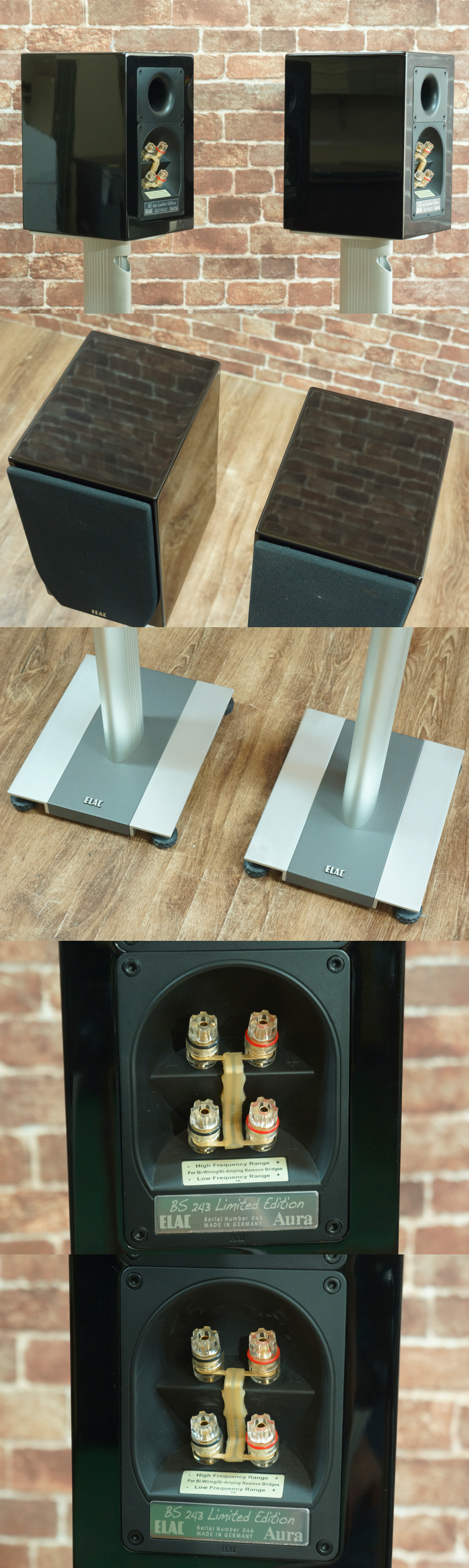 ELAC BS243 Limited Edition(Black)+LS STAND70 エラック 世界限定数量 