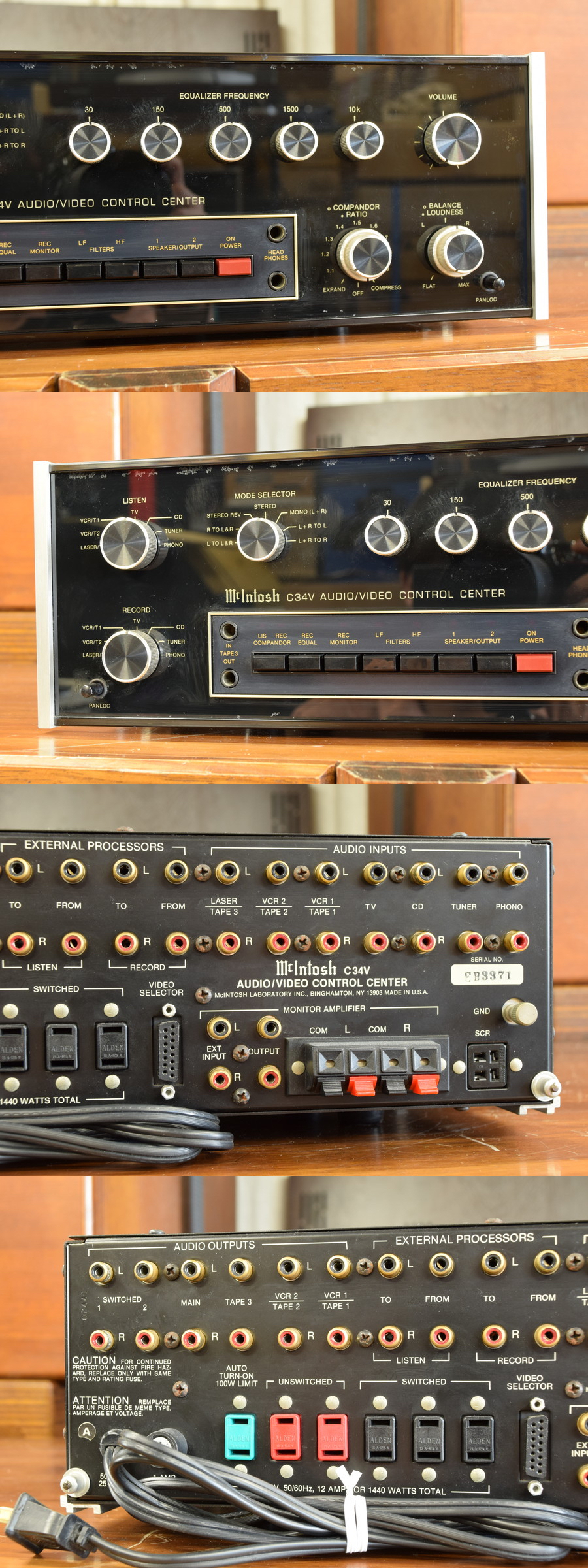 C34V McIntosh Mcintosh オーディオ ビデオコントロールセンター 音