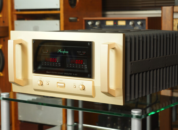 アンプ Accuphase A-60 美品】Accuphase A-60 アキュフェーズ 純A級パワー・アンプ 60W+60W/8Ω