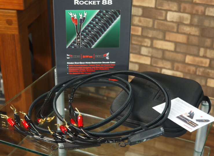 美品】AudioQuest Rocket 88.2 スピーカーケーブル 2m ペア Yラグ